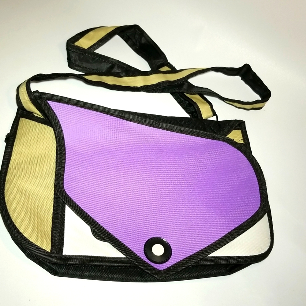 Colorful Women's Canvas Crossbody messenger  bag.